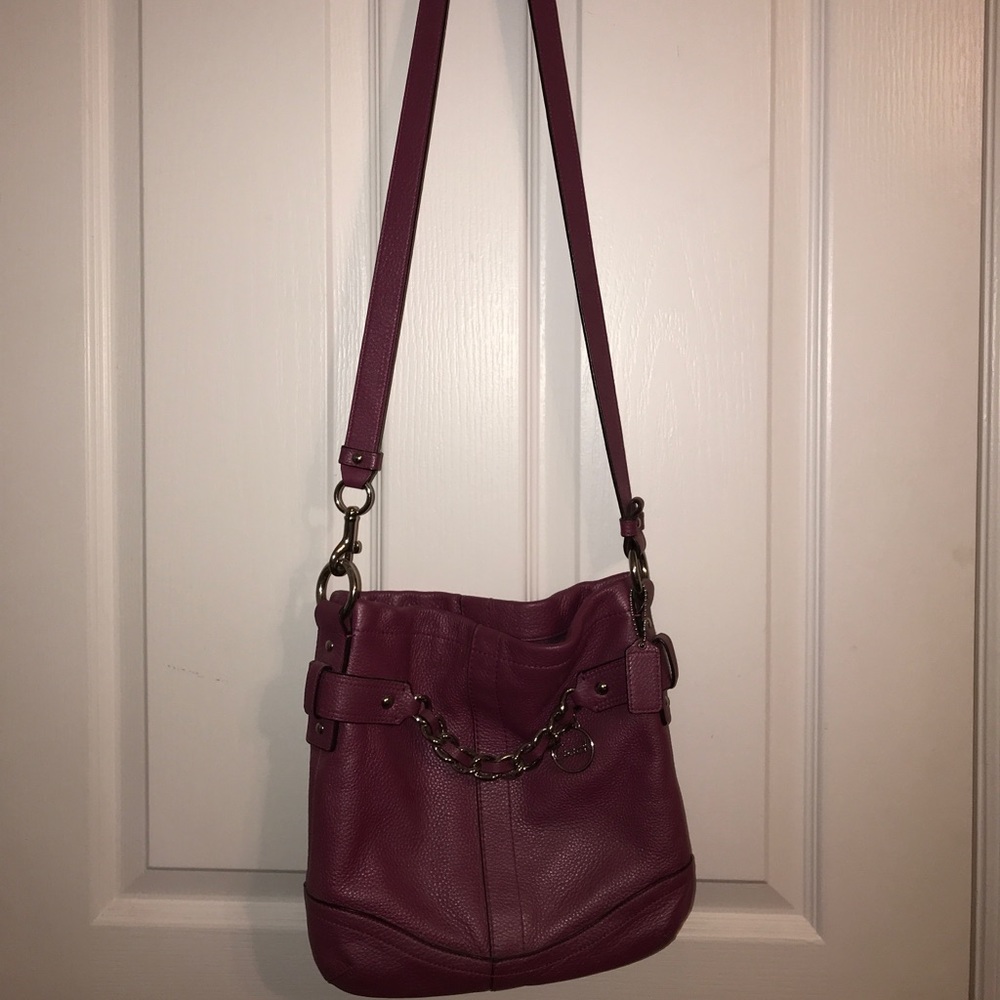 Pink coach purse-like new!!
